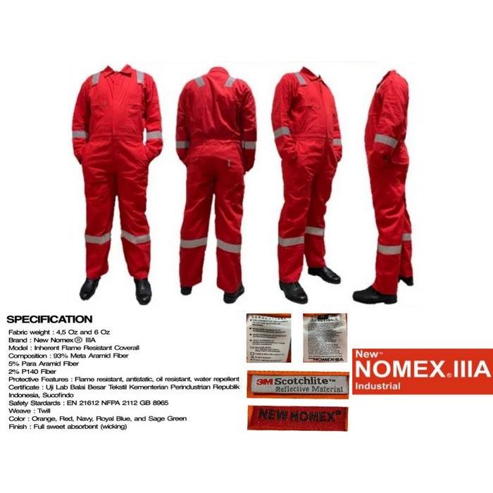 nrd Coverall NOMEX 3A Original Wearpack Nomex IIIA Coverall Safety Nomex 3a