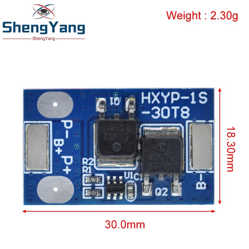 TZT Lifepo4 Battery BMS 1S 3.2V 7A Charging Board Short Circuit Protection PCM Self Recovery With Te