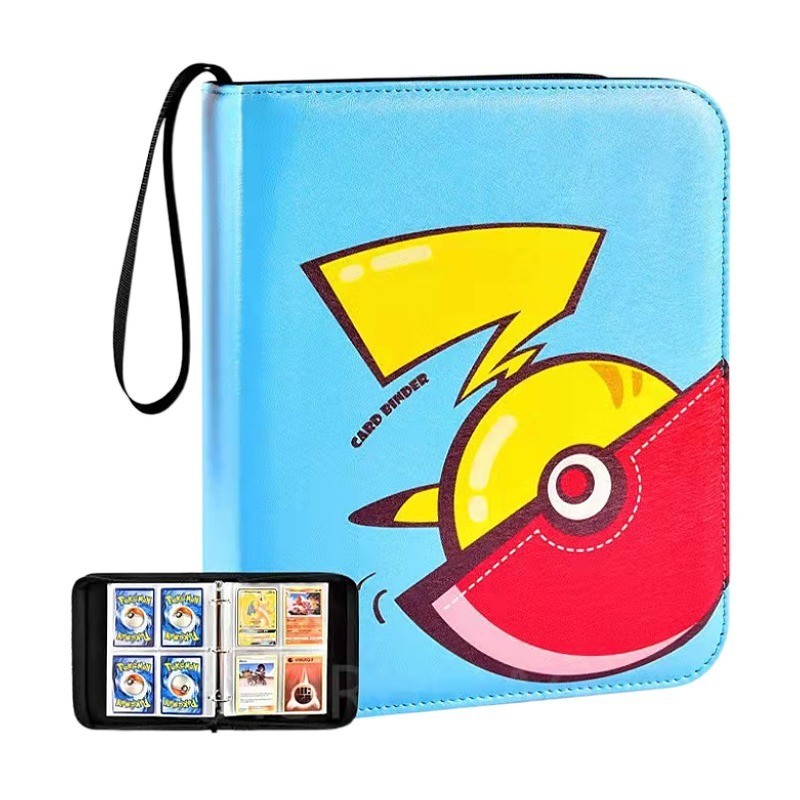 Pokemon Card Holder Album 50 Pages Can Hold 400 Cards Binder Game Card Collection PU Children's Gift
