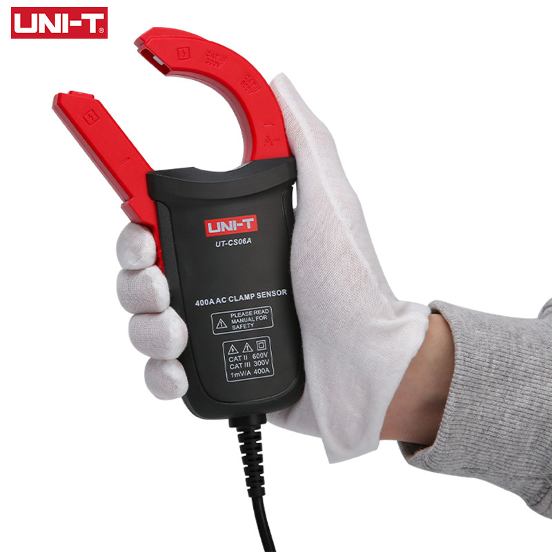 UNI T AC Current Clamp Sensor UT-CS06A 400A Current Measuring Pliers Ammeter Suitable For UT61E+ UT1