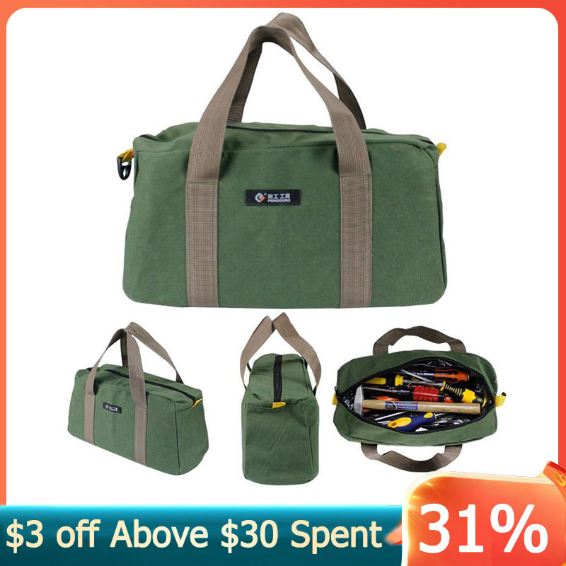 Multi-function Canvas Tool Bag Waterproof Storage Hand Tool Bag