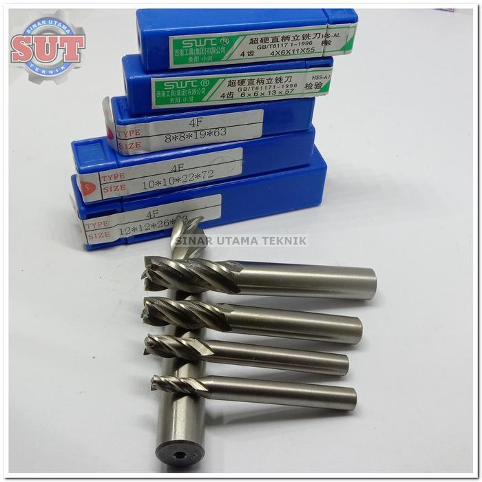 Set 5PCS Mata bor Endmill 4 Flute HSS diameter 4.6.8.10.12mm endmill C