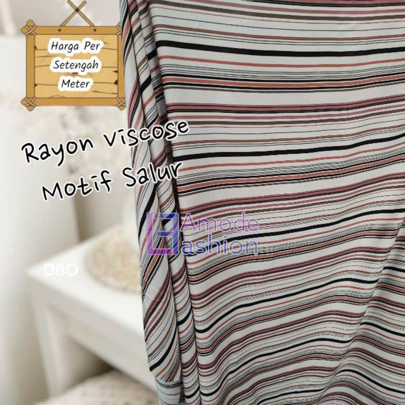 Kain Rayon Viscose Motif Salur