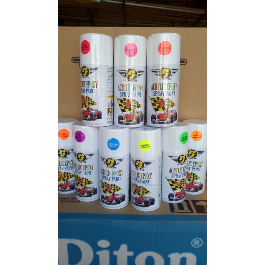 cat semprot pilok pilox rj london stabilo biru stabilo hijau stabilo orange stabilo yellow stabilo