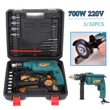Mesin Bor Impact Drill Koper Set Pemotong Besi Kayu Tembok Multifungsi