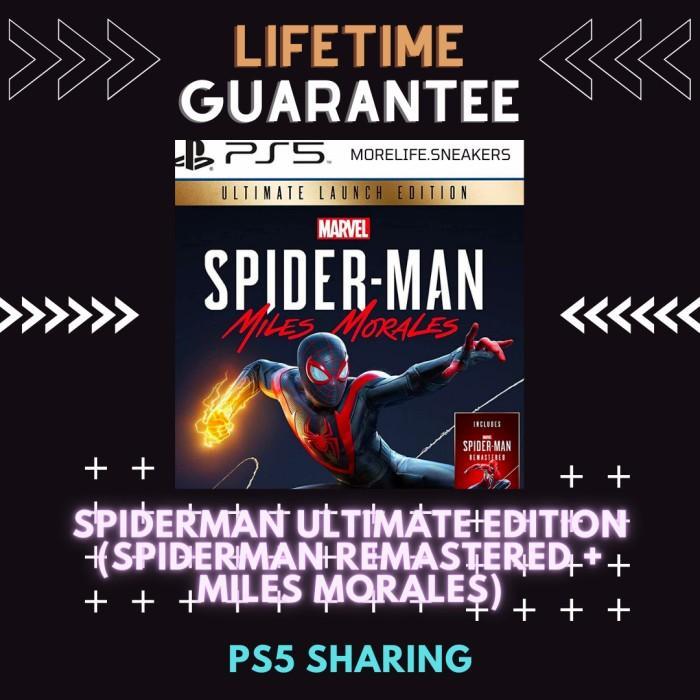 5s3y- Spiderman Miles Morales Ultimate Edition, Ps5 Digital Sharing