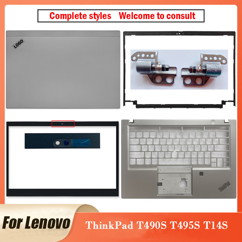 NEW Original For ThinkPad T490S T495S T14S Series Laptop LCD Back Cover Front Bezel Hinges Palmrest 