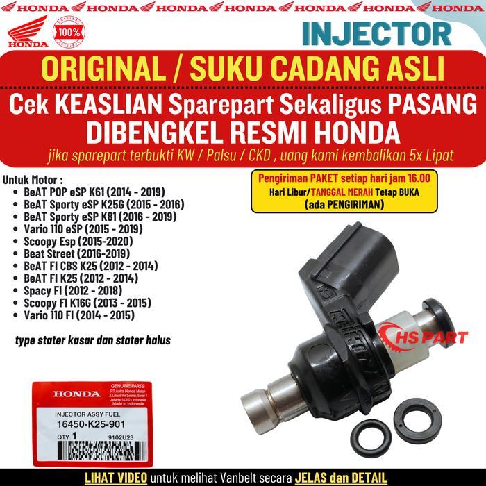 Injeksi Injector Injektor Beat Fi Esp POP Street Stater Kasar Halus Scoopy Vario 110 Fi Original AHM