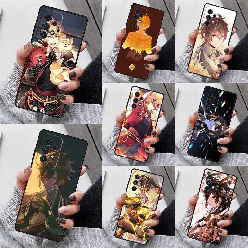 Genshin Impact Zhongli Phone Case For Samsung Galaxy S25 S23 S30 S8 S21 S20 FE S24 S22 Note 10 20