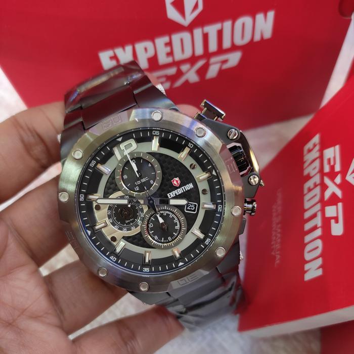 JAM TANGAN PRIA ORIGINAL EXPEDITION EXP E 6751 M ALL STAINLESS