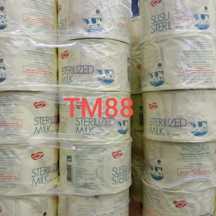Naraya Sterilized Milk/ Susu Steril Naraya 140 Mil 1 Pack Isi 6 Pcs Tbk