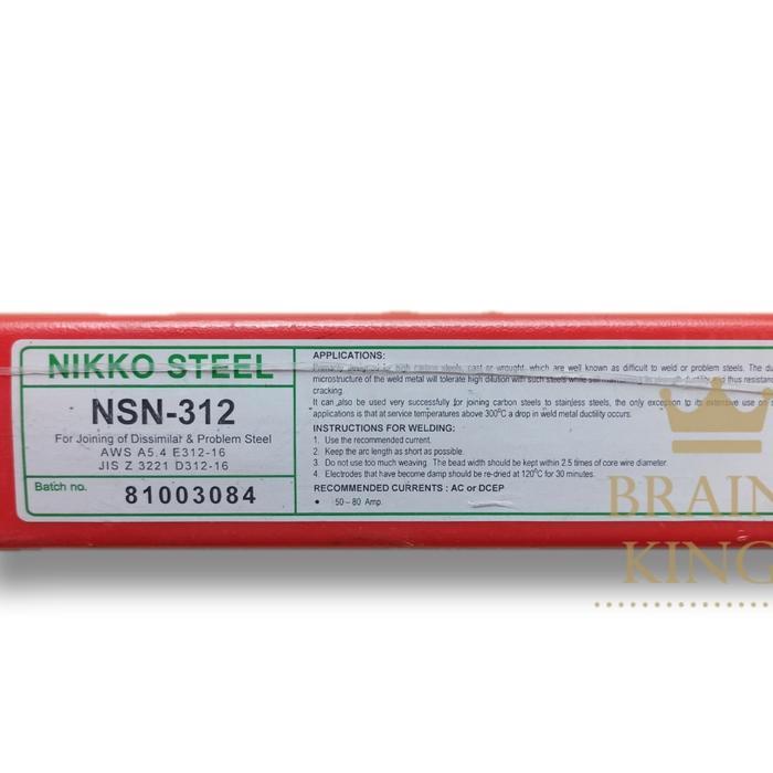 uzd6- Kawat Las Nikko Steel Nsn312 E312 2,6Mm Nsn 312 2.6Mm (1 Kg)
