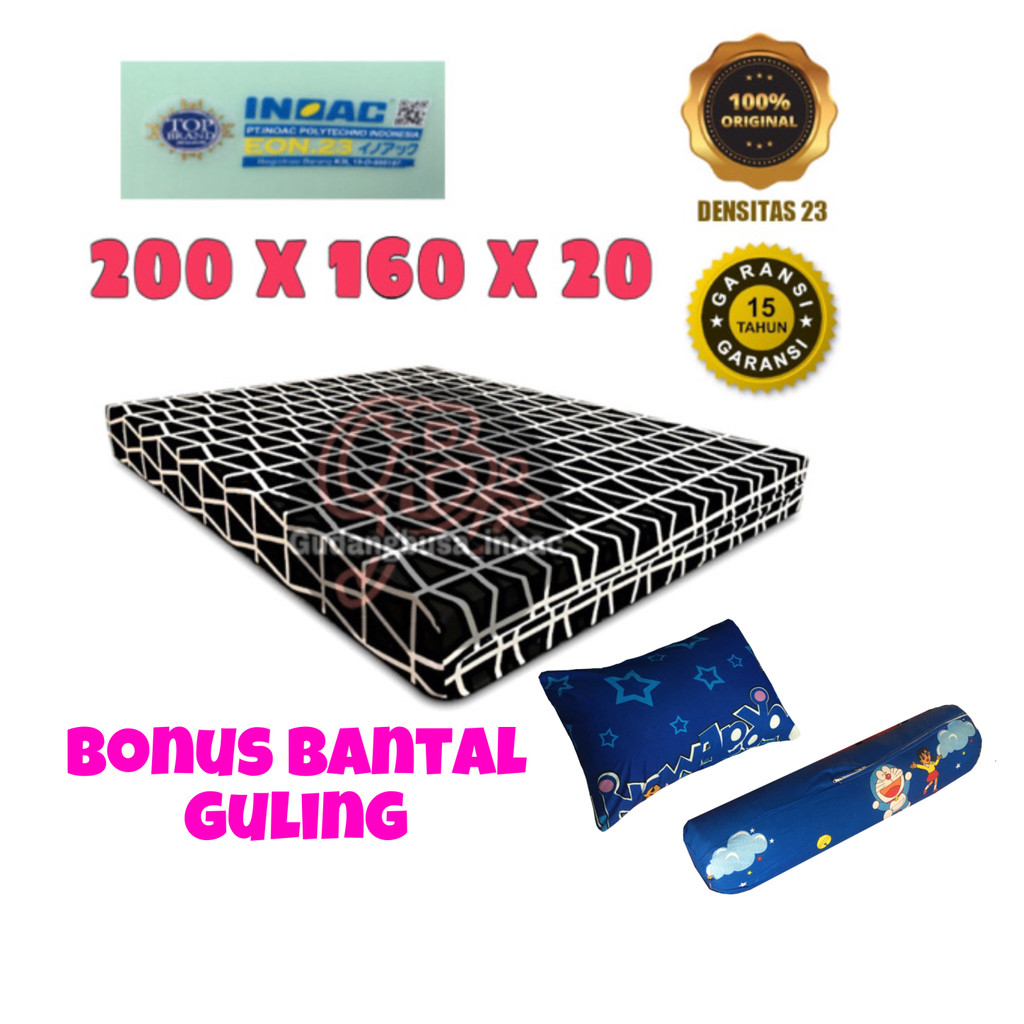 Kasur Inoac kasur busa INOAC EON LG D23 ukuran 200 x 160 x 20 Kasur busa Inoac ukuran nomor 2 tebal 