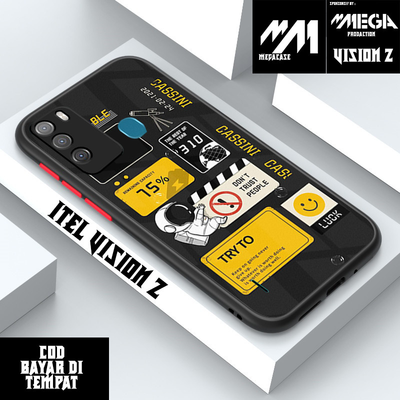 Soft Case 4D ITEL Vision 2 - Casing 4D ITEL Vision 2 Terbaru Megacase [ Astronot ] Silikon Hp ITEL V