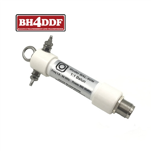 PROMO HARI INI  BAL-50M Mini Waterproof 500W 1:1 SSB HF Shortwave Antenna Balun 1.8-54MHz 160m -6m b
