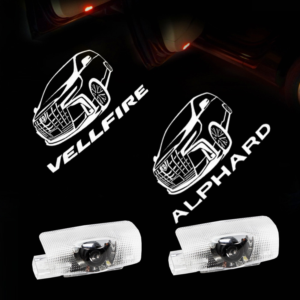Vellfire Ghost Shadow Light Alphard Logo LED Door Projectors Light