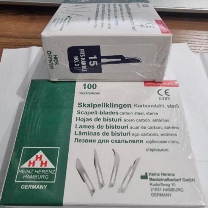 Pisau Bisturi 15 Heinz Harenz Hamburg/ Pengganti Bisturi Aesculap 15 B