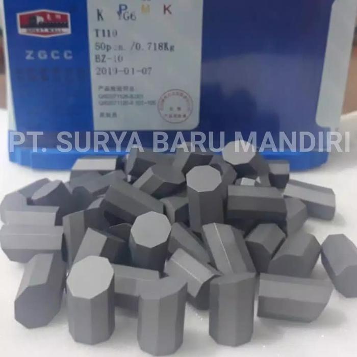 Stok Terbatas Mata Pahat Widia Segi Enam Cemented Carbide Tip Yg-6 T110 Box Terlaris