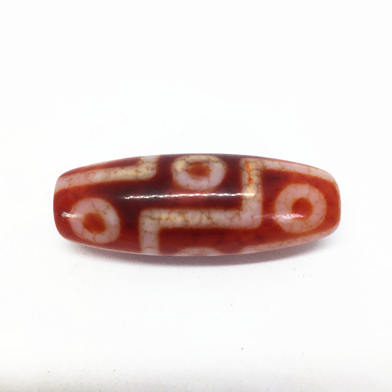 AAA Grade Tibet Beads Red Natural Agate 9 Eyes 14mm*38mm Pendant Powerful Amulet Tibetan Dzi Beads