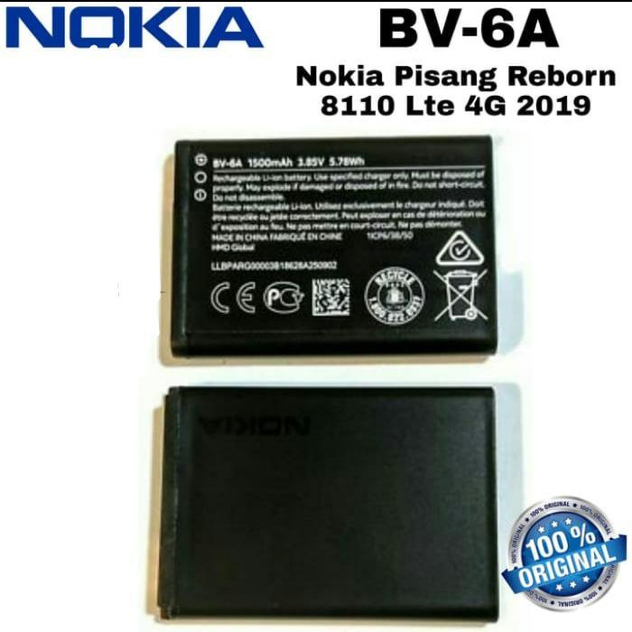 Ready BATERAI NOKIA PISANG 8110 4G LTE REBORN 2019 BV-6A BV6A ORIGINAL BATRE