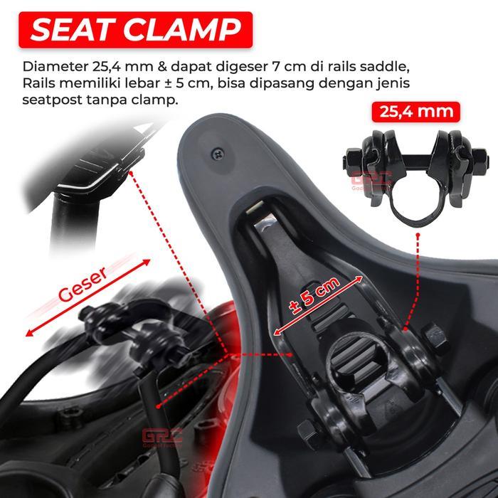 Sadel Sepeda Super Empuk Kursi Jok MTB Gunung Lipat Saddle Ventilasi