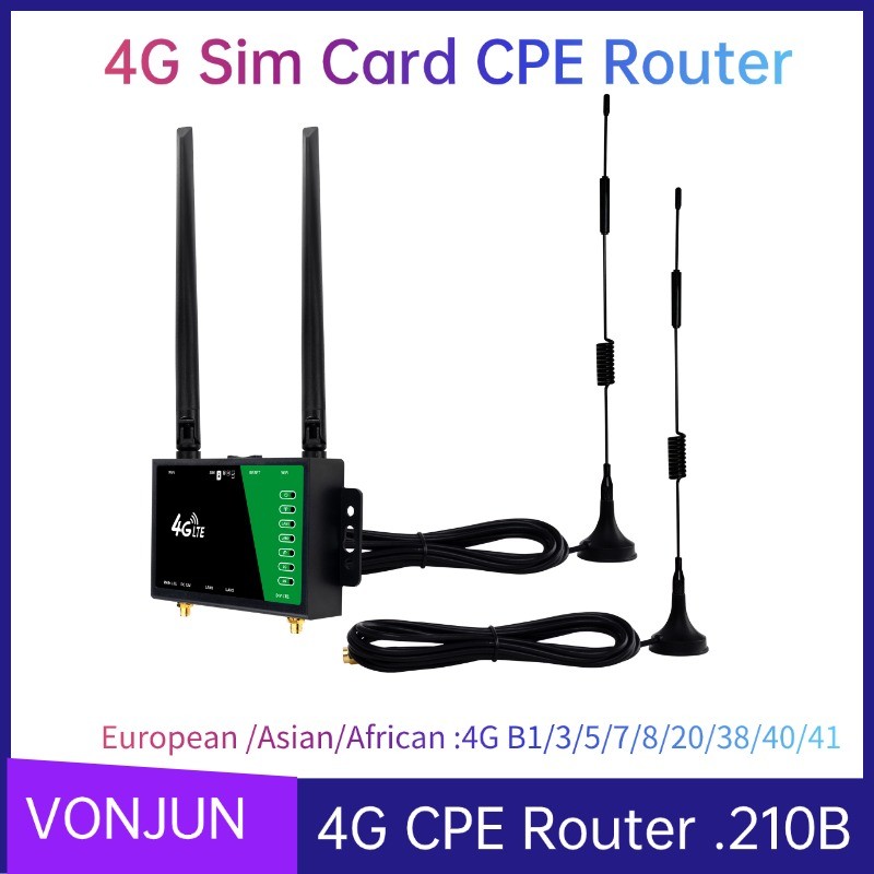 4G Cpe Router Outdoor Lte Sim Card Router Portable Mobile Hotspot External Antenna
