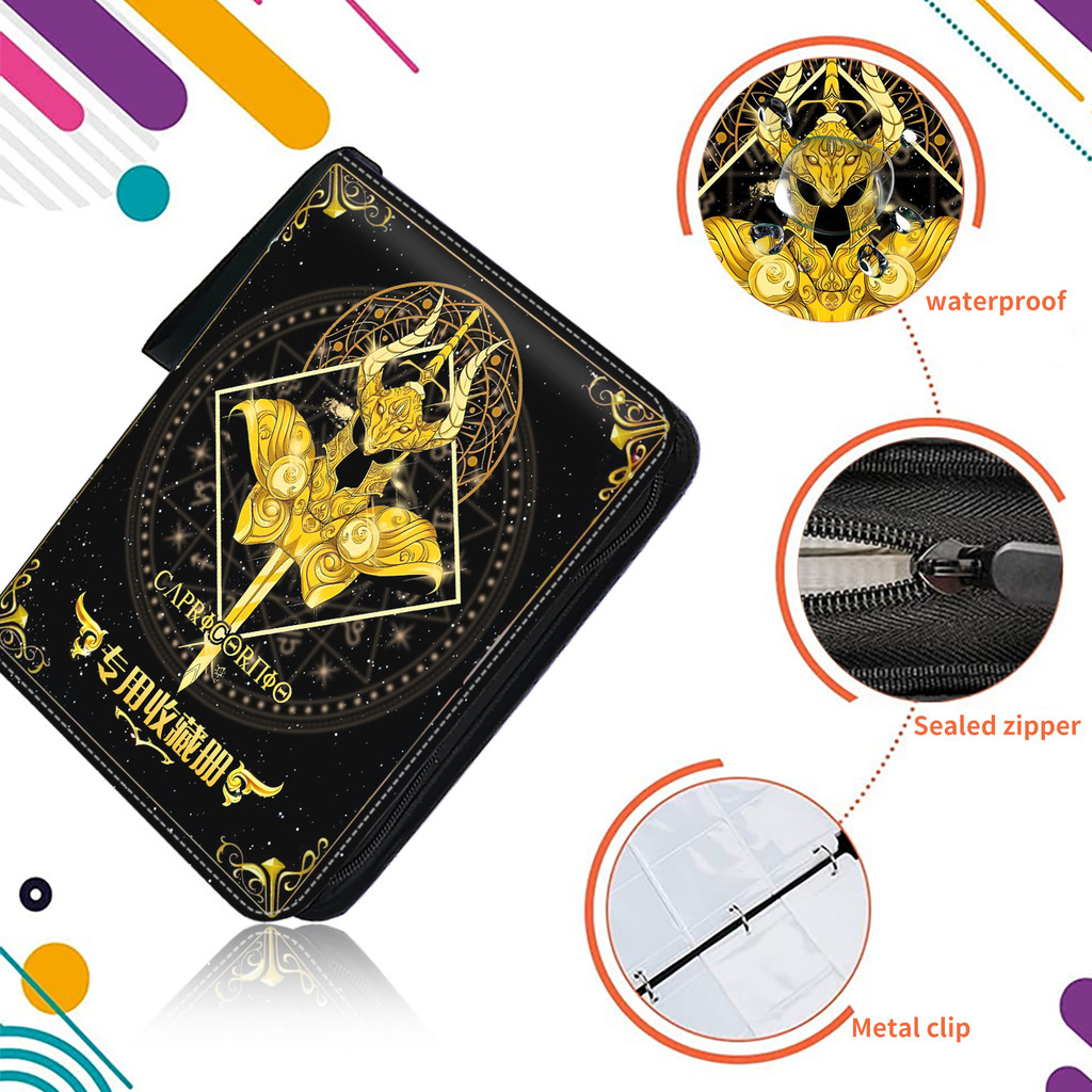 Saint Sei Card Binder 9 Pocket Trading Card  Holder Anime Card Binder Collector with 50 inner Pages 