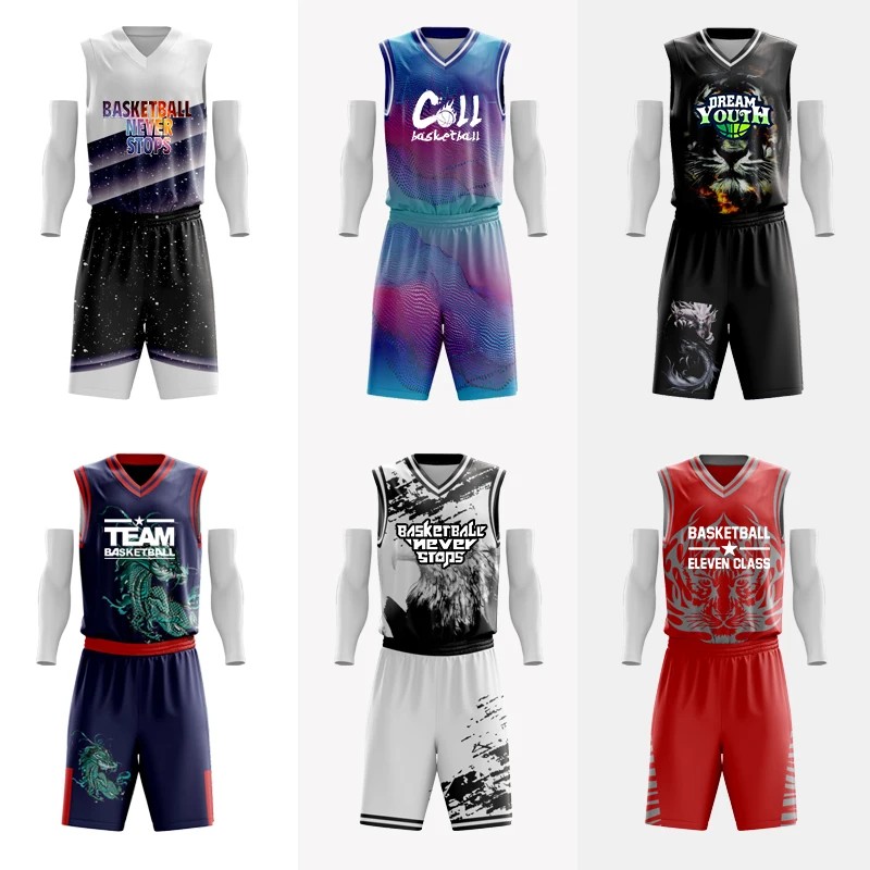 Sublimation Custom Adults Basketball Uniform 100% Polyester Breathabale Basketball Jersey Sportswear