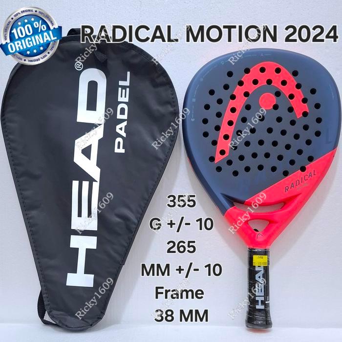 HEAD PADEL RACKET RADICAL MOTION 2024 / RAKET PADEL HEAD RADICAL MOTION 2024 - ORIGINAL HEAD