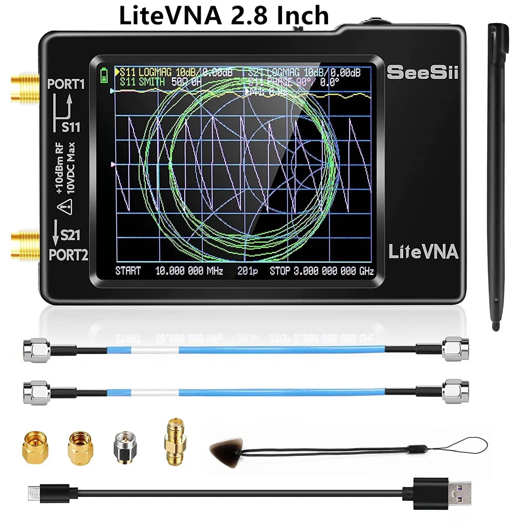 Updated 2.8 Inch Nanovna Analyzer Litevna Vector Network Analyzer Antenna Analyzer Support Data