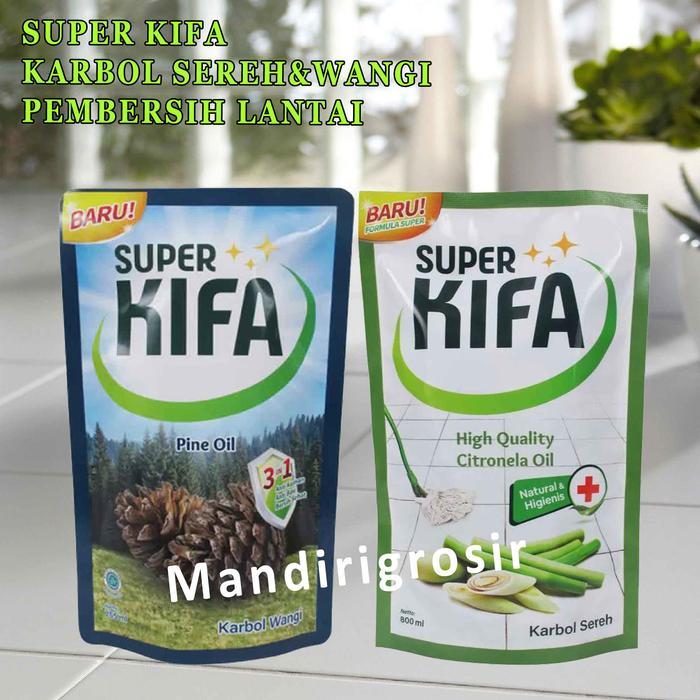 [Voucher] Pembersih Lantai* Super Kifa* Karbol Sereh & Karbol Wangi