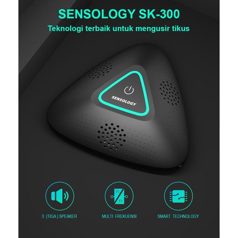 BERKUALITAS SENSOLOGY SK-300 Alat Pengusir Tikus Ultrasonic Elektrik