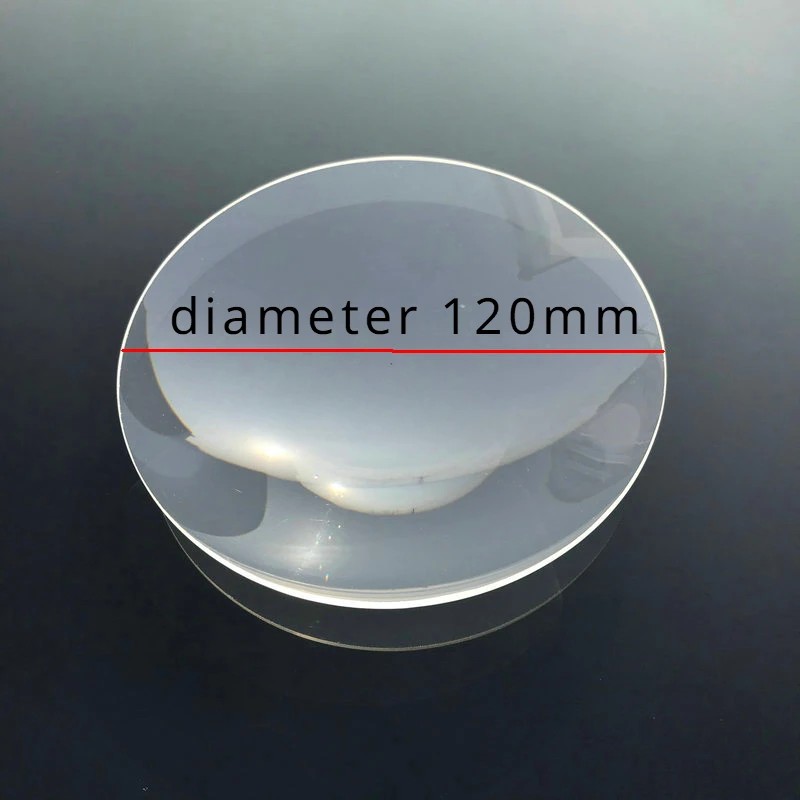 Diameter 120mm Magnifying Glass Lens Plano Convex Lens Replacement Magnifier Glass 10x Magnification
