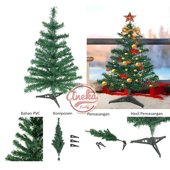 Everythink - Pohon Natal 50 Cm / Pohon Natal Pvc / Pohon Natal Christmas Tree Pvc / Dekorasi Natal /