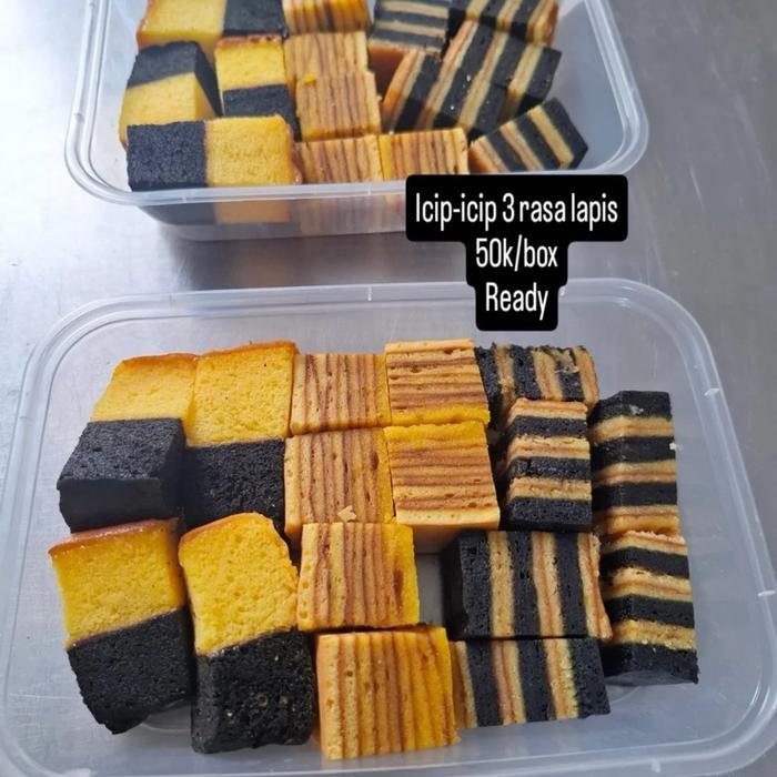 ap1q- Icip Icip Lapis 3 Rasa(Surabaya, Premium, Coklat)