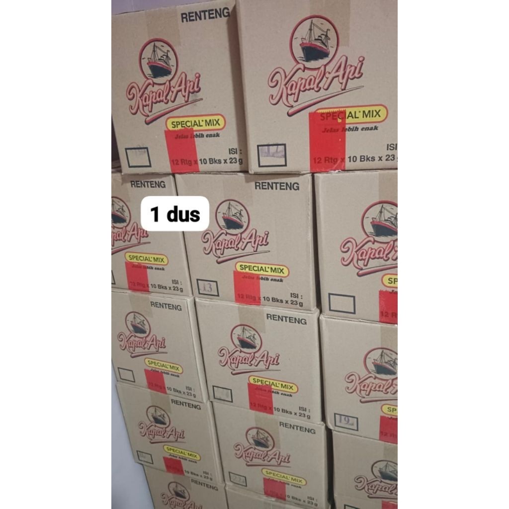 GROSIR 1DUS 12 RENCENG kopi kapal api special*mix kopi kapal api special*mix kopi+gula 23 gram