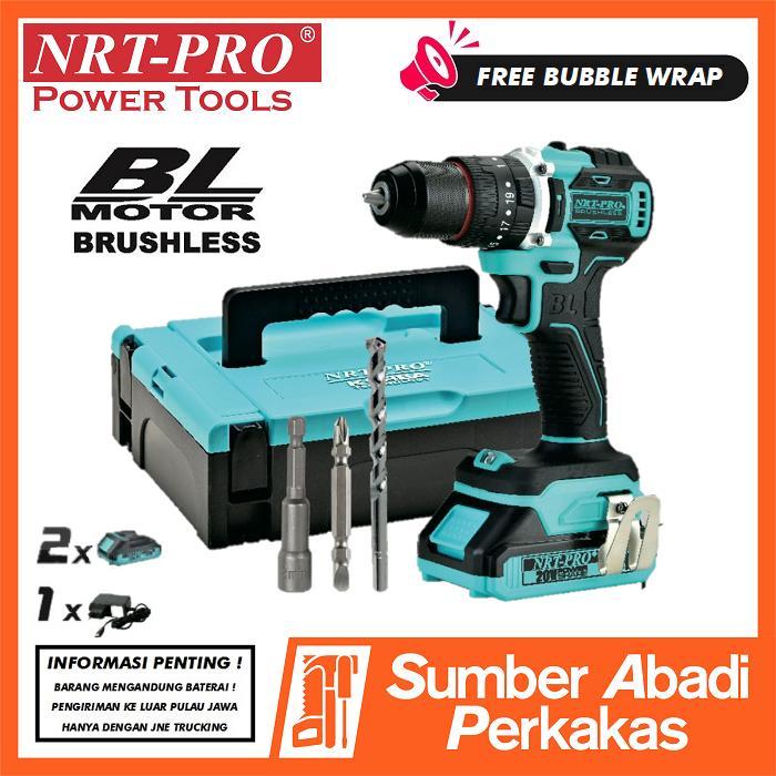 NRT-PRO DC740 Mesin Bor Cordless Drill Set 20V Baterai Impact DC 740