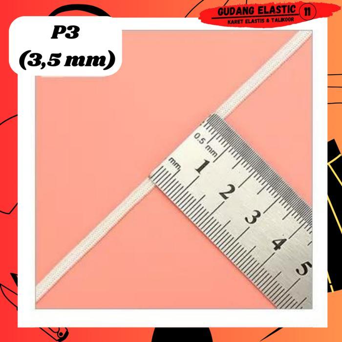 Karet Elastis Kecil Ukuran P3 (3,5mm) P4 (6mm) P5 (8mm) P6 (10mm) karet masker karet pergelangan