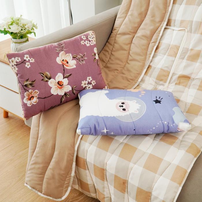 Kintakun Bantal Selimut Mini Selimut Travel Lembut Blanket Dluxe Kain