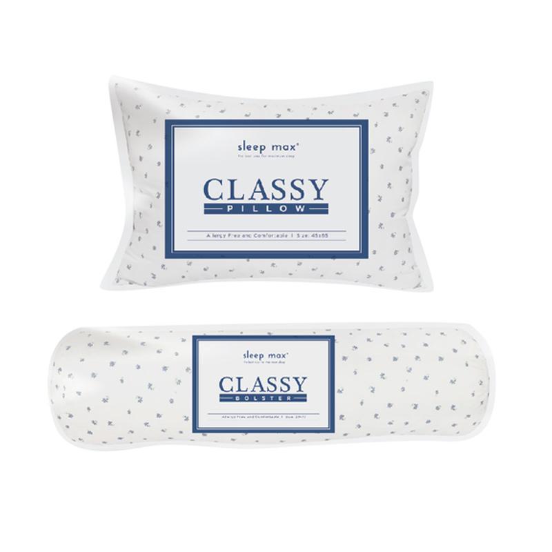 sleep max Classy Pillow & Bolster Dacron Set Bantal Tidur
