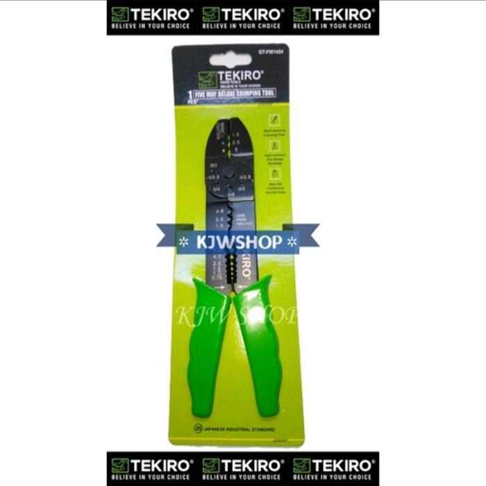 Tang Pemotong Kabel TEKIRO Tang Pengupas Kabel TEKIRO Deluxe Crimping Tool 9" Tekiro Tang Kupas