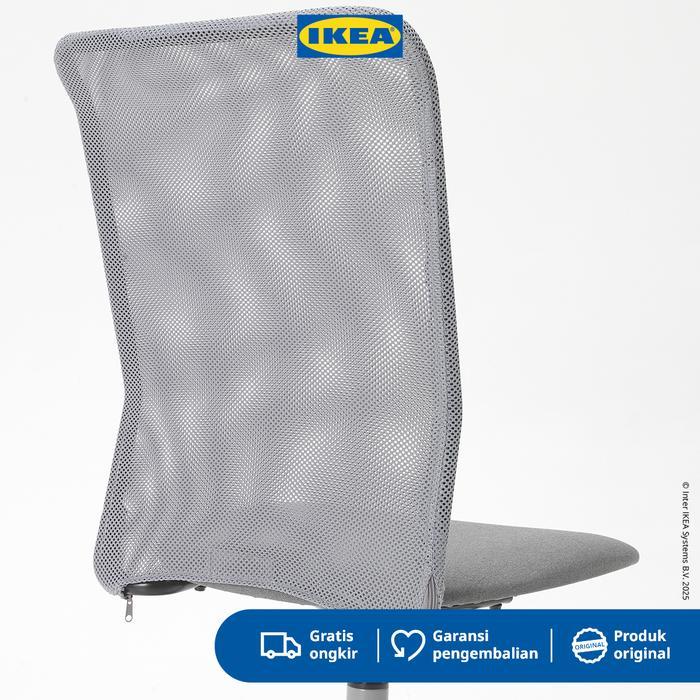 IKEA TOBERGET Kursi Kerja Putar Abu-Abu Adjustable