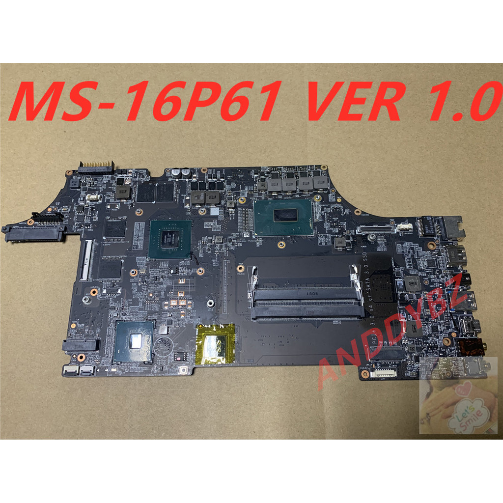 MS-16P61 VER 1.0 For MSI MS-16P63 MS-17C6 GL63VR GL63 GL73 GL73VR GP73 GP63 Motherboard With I7-8750