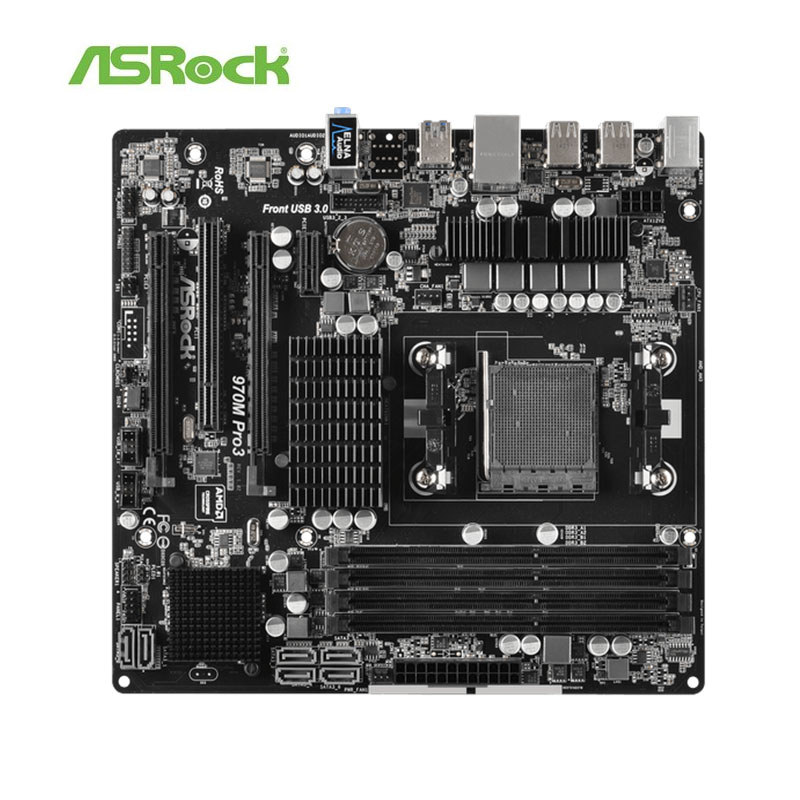 For ASRock 970M Pro3 Desktop Motherboard 970 Socket AM3+ DDR3 For FX/Phenom II/Athlon II ATX 32GB Or