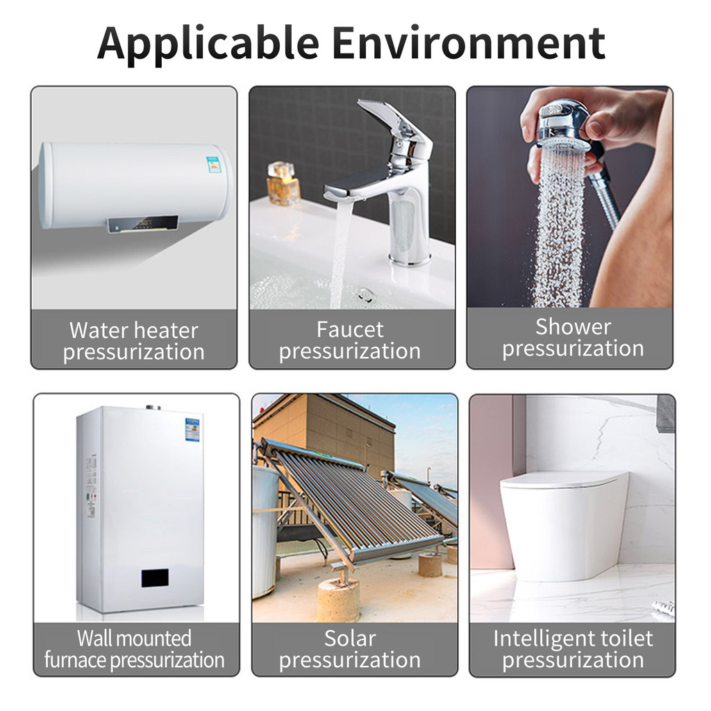 Automatic Bathroom Booster Pump Waterproof Pump Shower Faucet