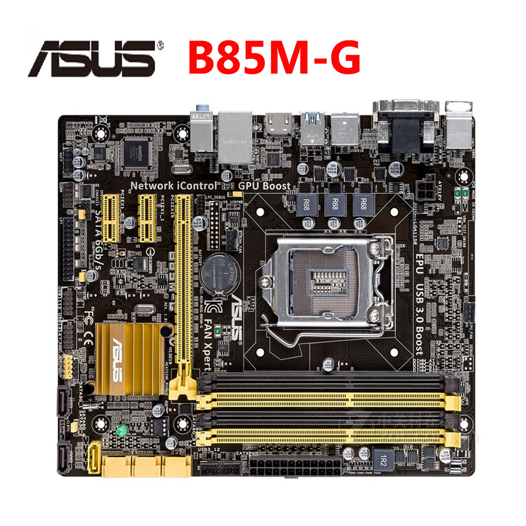 Asus B85M-G Motherboard M-Atx B85M-G Lga 1150 Systemboard B85M Ddr3