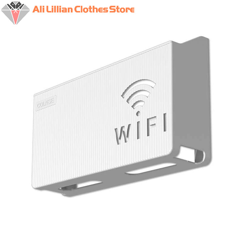 Bins Wall-Mounted Router Box Office Media Decor Console Wifi Wifi Box Wireless Storage Boxes Rack