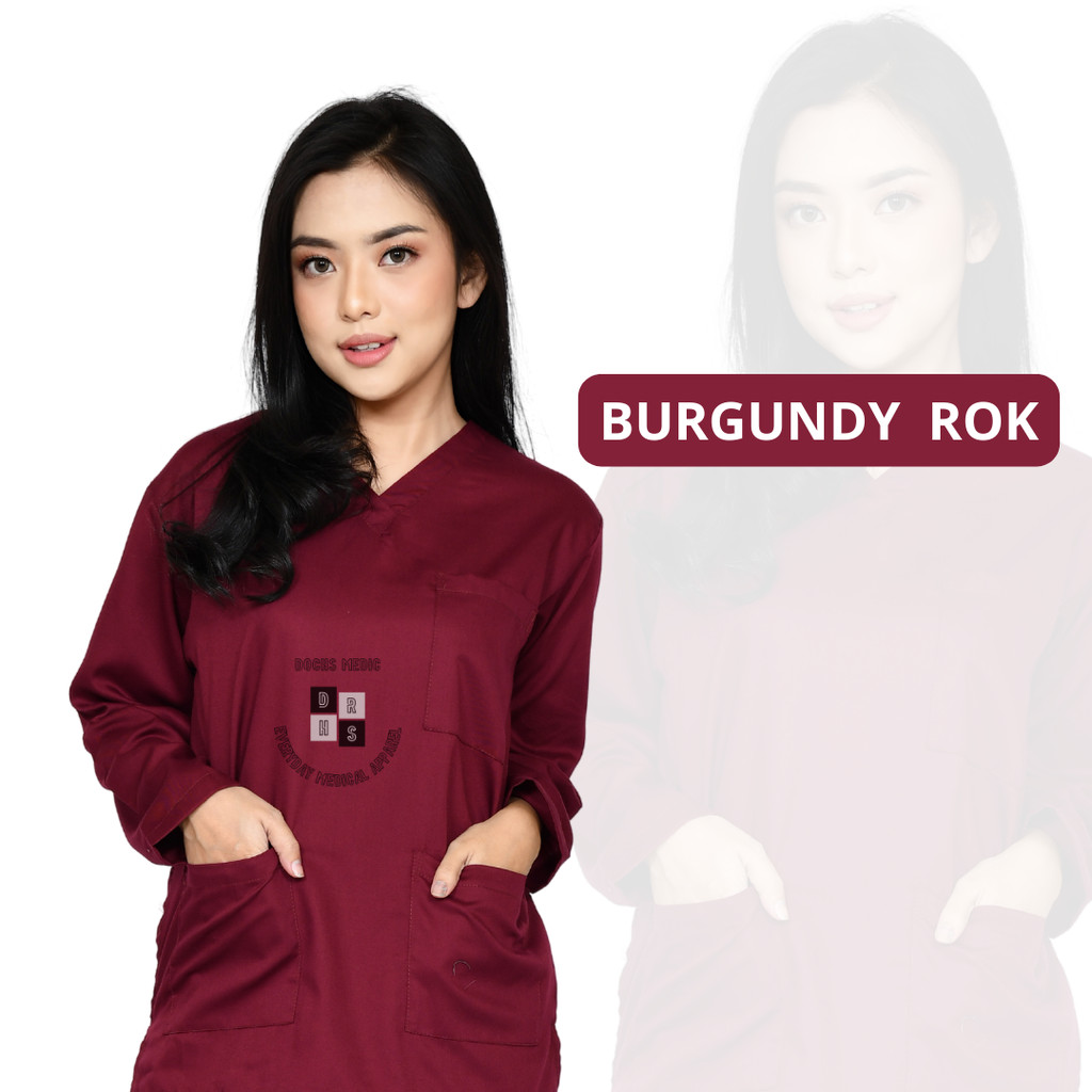 Baju OK ROK TOYOBO CARGO / Baju Jaga ROK / Scrub Medis ROK LENGAN PJG