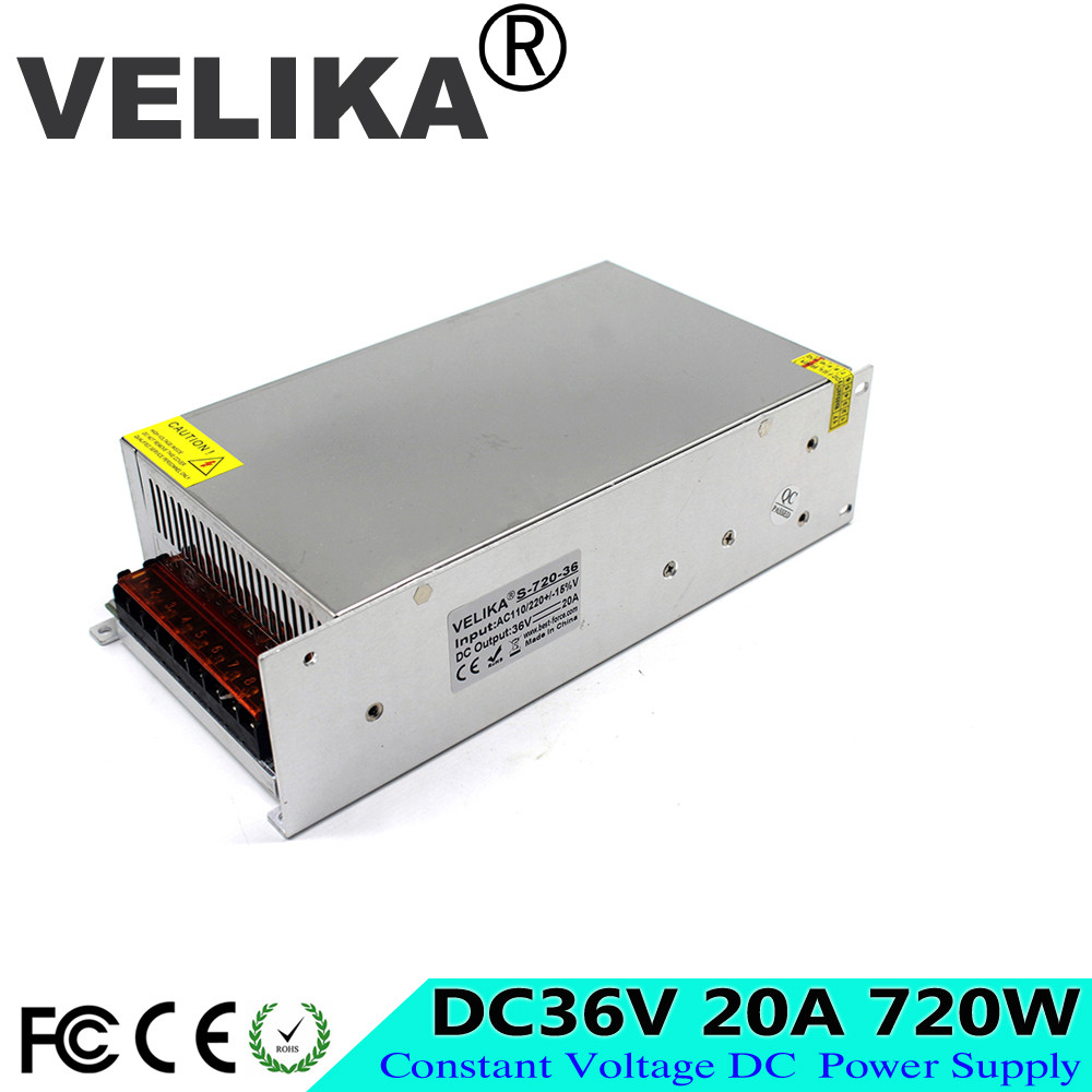Regulated Adjustable DC Power Supply 36v 20a 720W SMPS Transformer