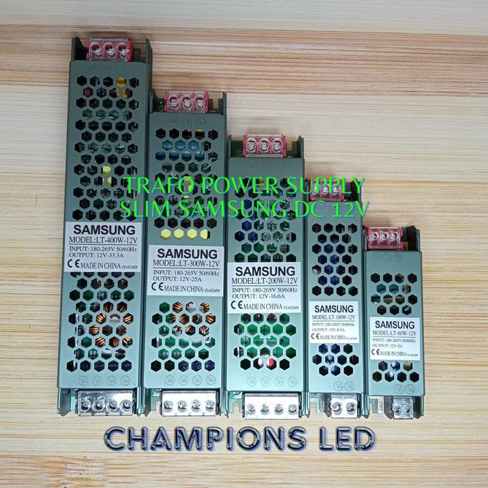 Trafo Led Power Supply Slim Samsung Dc 12V Murah